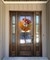 24" Fall Wreath for Front Door, Colorful Faux Maple Leaves Wreath with Burlap Bow